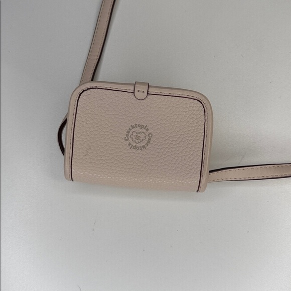 Coach Coachtopia Wavy leather wallet crossbody biege purse bag NFC AirPod case - Picture 7 of 12